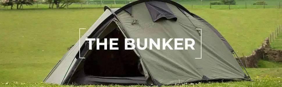 Snugpak Bunker 3 Person Tent / Tactical Shelter (Olive) - NORTH