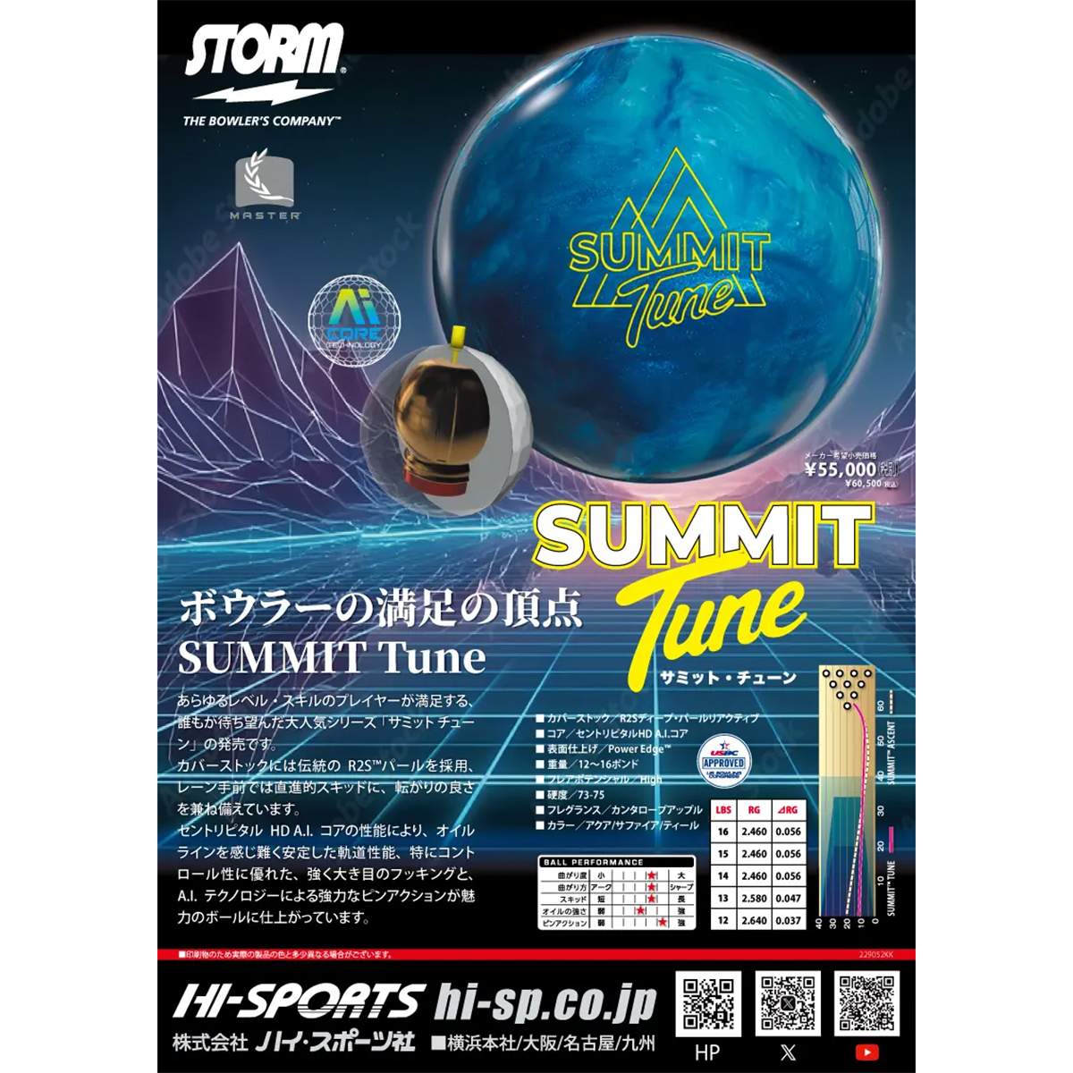 ストーム)サミット・チューン [HS] - 31,999円 : ボウリング用品通販