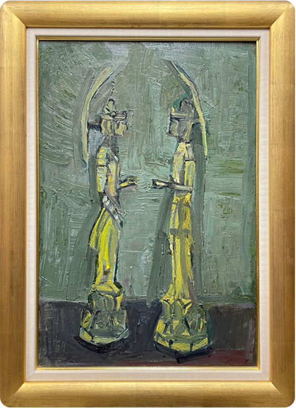 須田剋太 二体仏/Web書画ミュージアム