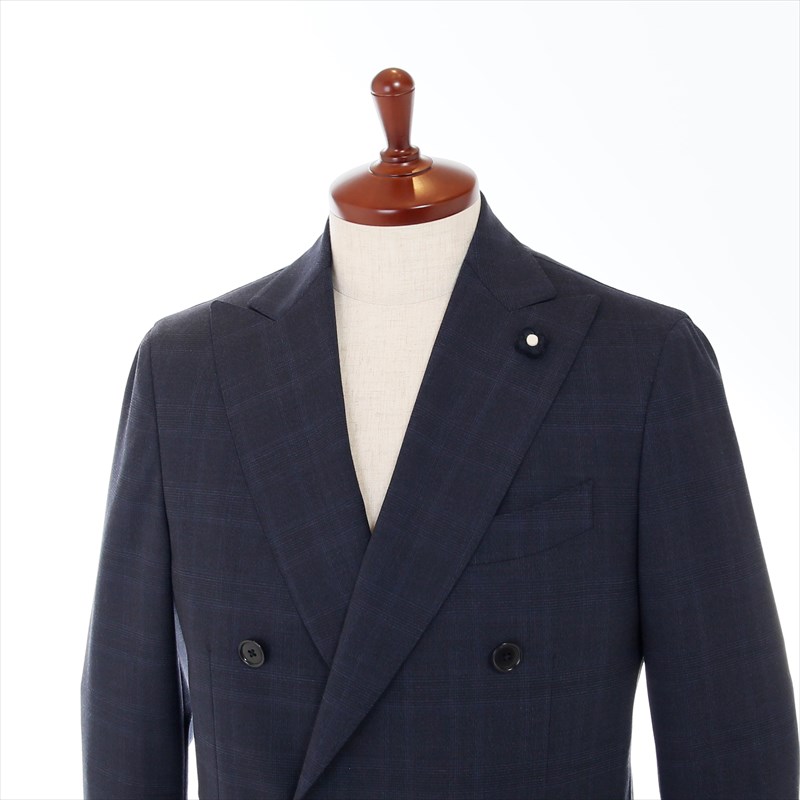 LARDINI【ラルディーニ】[春夏] シャドーチェック ダブルブレスト