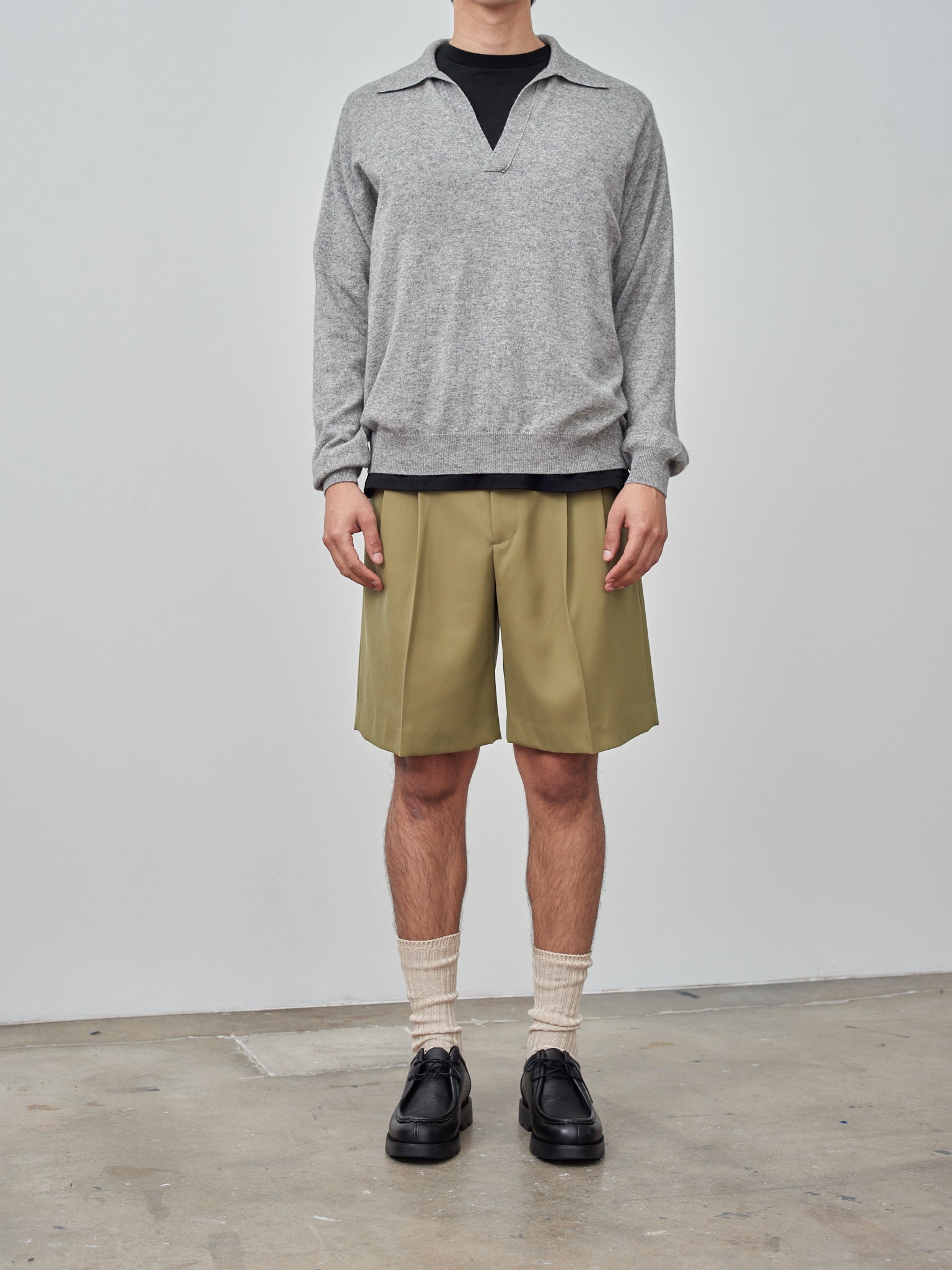 Namu Shop - Auralee Super Fine Cashmere Silk Knit Skipper Polo