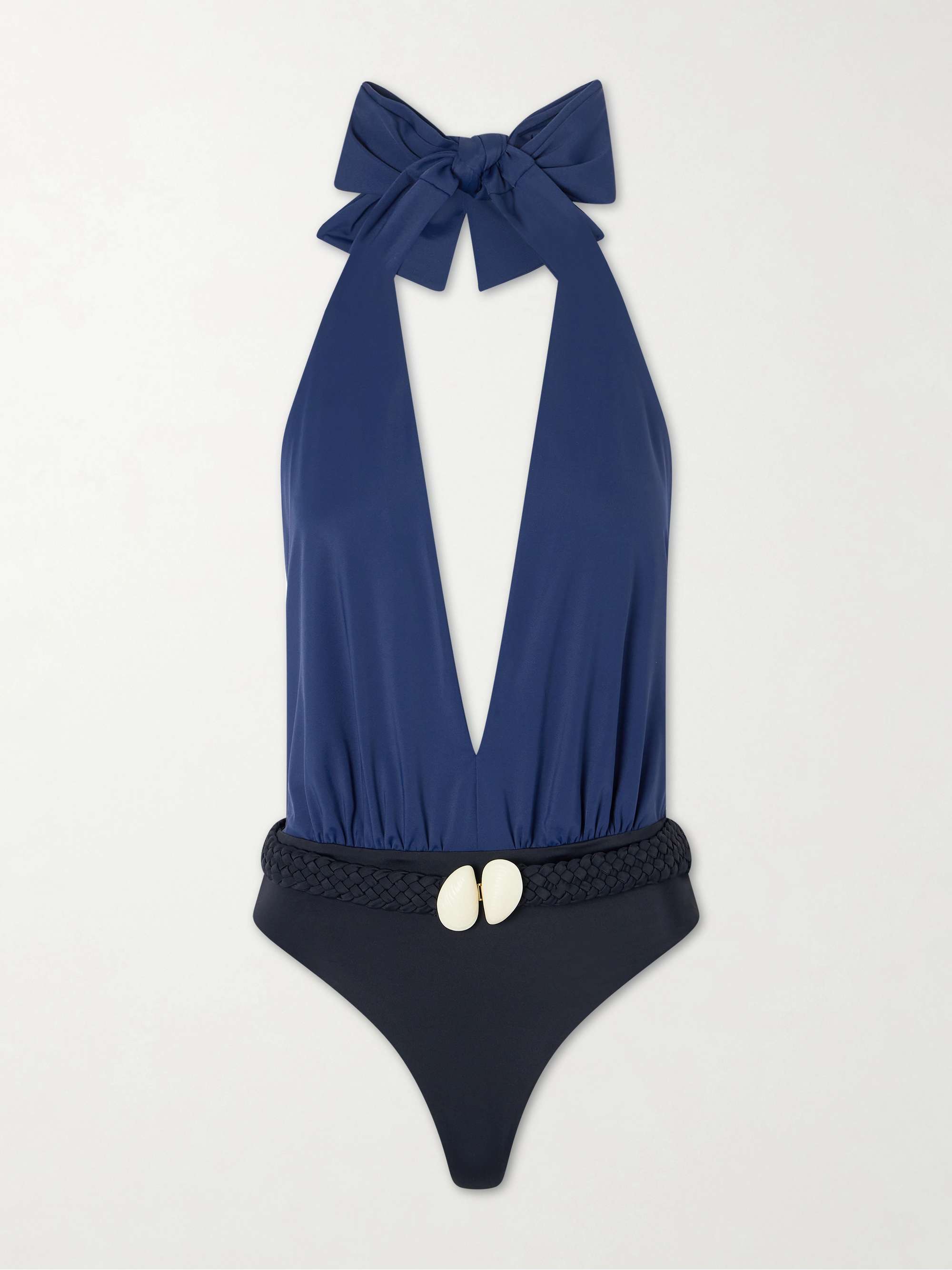 JOHANNA ORTIZ Seashell Hunting embellished swimsuit | NET-A-PORTER