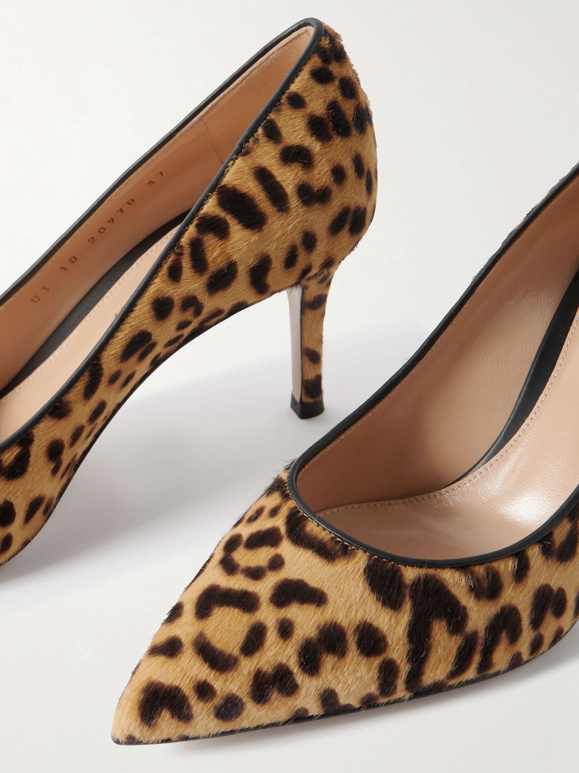GIANVITO ROSSI 70 leopard-print calf hair pumps | NET-A-PORTER