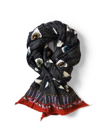 KAPITAL（キャピタル） 縮絨ウール SPEAKEASY HAPPYマフラー（カラフル