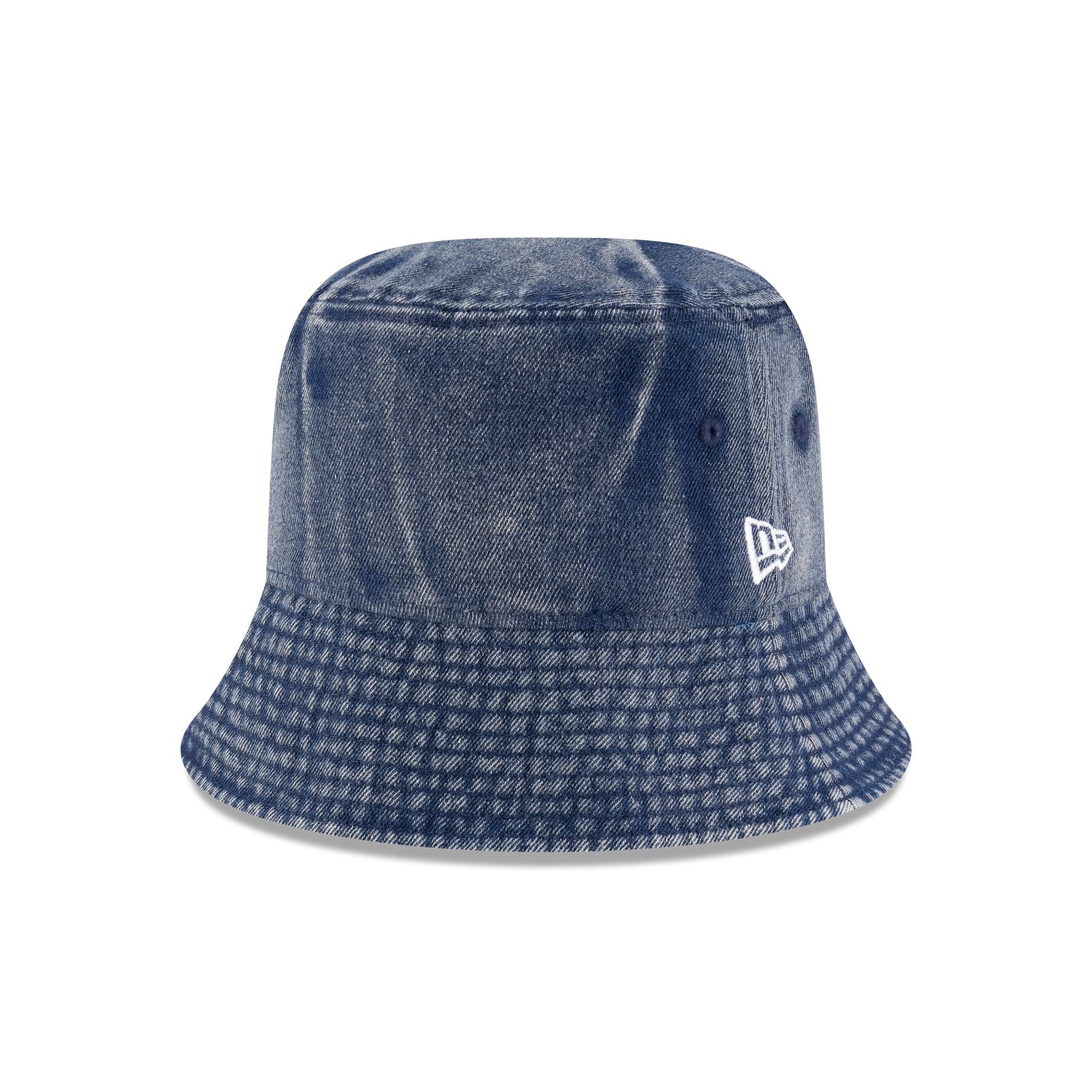 New Era Cap Blue Denim Bucket Hat