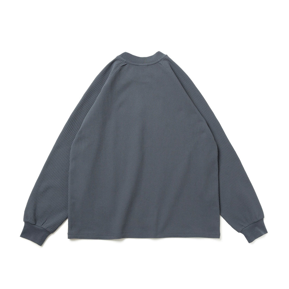 長袖 ソフトワッフル Tシャツ BLACK LABEL FW25 チャコール