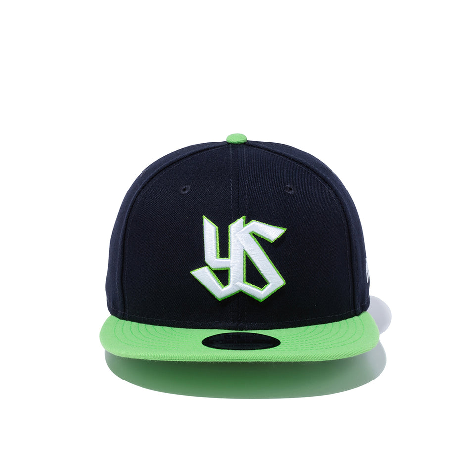 9FIFTY 東京ヤクルトスワローズ ネイビー ライムグリーンバイザー