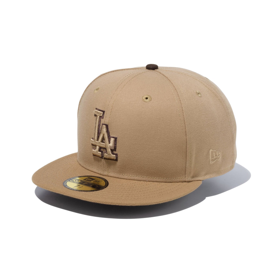 59FIFTY Iced Latte ロサンゼルス・ドジャース キャメル カーキ