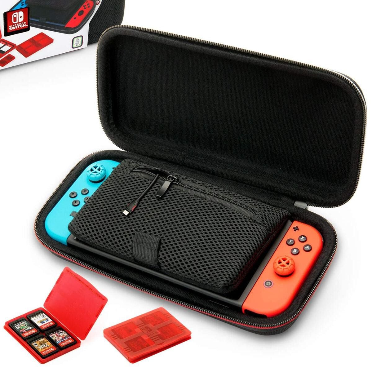 Nintendo Switch Game Deluxe Travel Case in Black | Nebraska