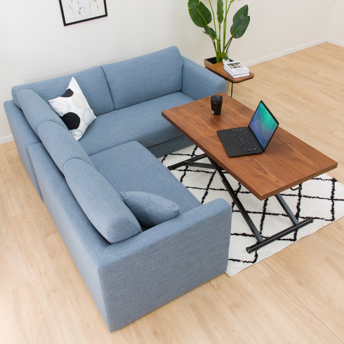 昇降リビングテーブル (アクティブ2 120 MBR) | ニトリネット【公式