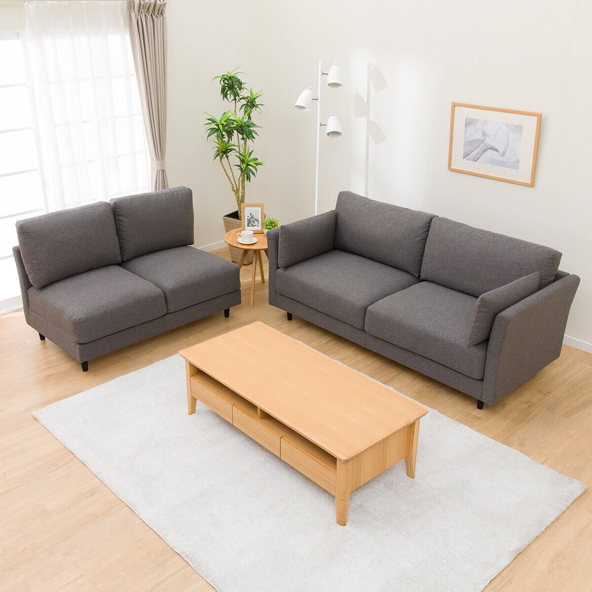 傷・汚れに強い コーナーソファセット 布張りタイプ (CS01 Nシールド H