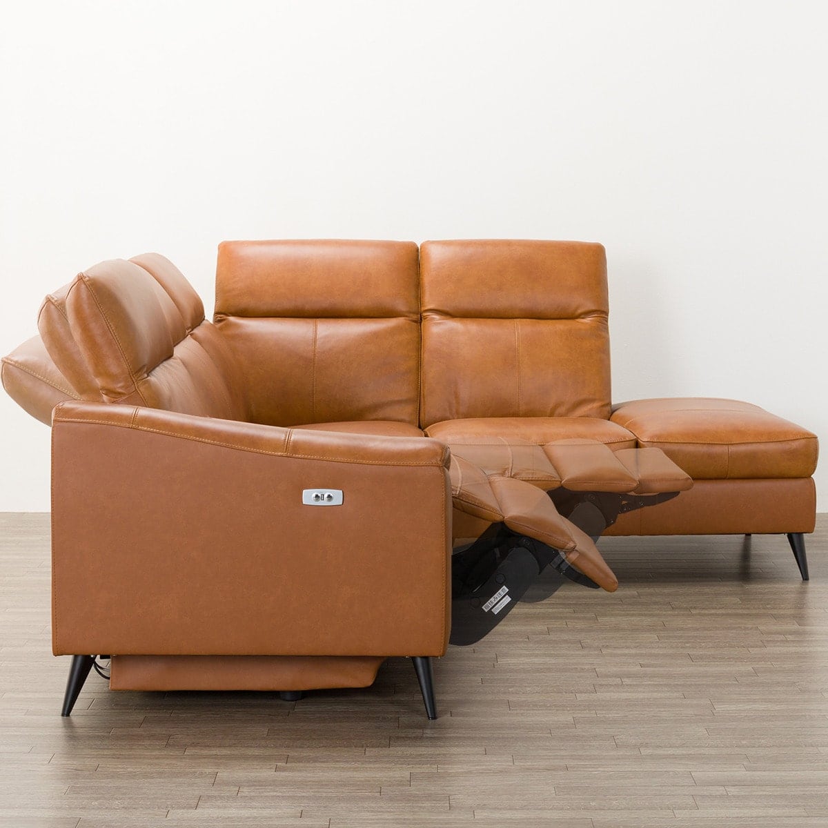 電動リクライニングコーナーソファ 本革(一部合成皮革)タイプ (LB066