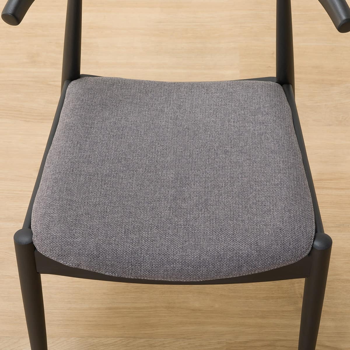 傷・汚れに強いファブリック ダイニングチェア(Nコレクション C-01D BK