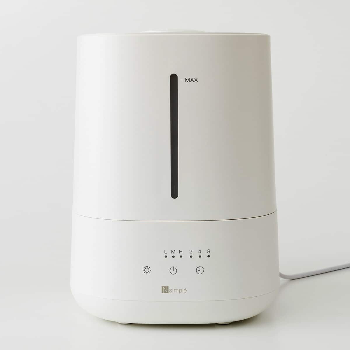 楽に給水できるアロマオイル対応加湿器(超音波式 HM01 NC ホワイト