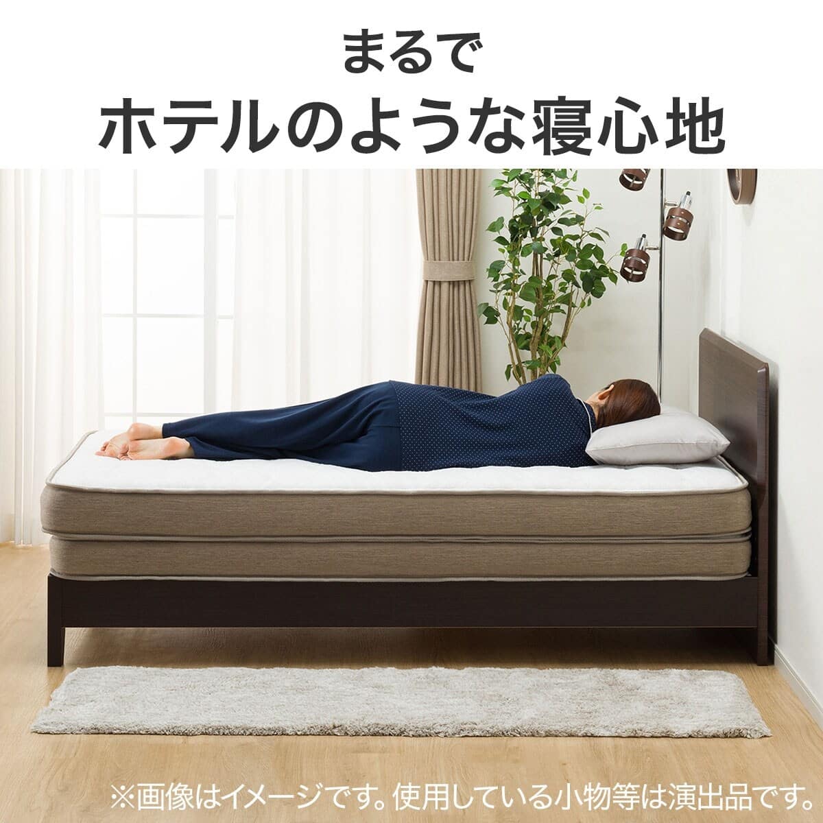 直接orエリア配送限定 ニトリ クイーン跳ね上げ式ベット Nスリープ