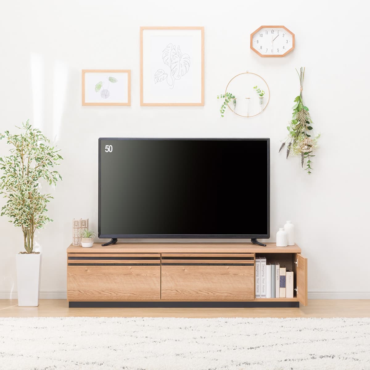 テレビ台(ローボードTM01 150 LBR) | ニトリネット【公式】 家具