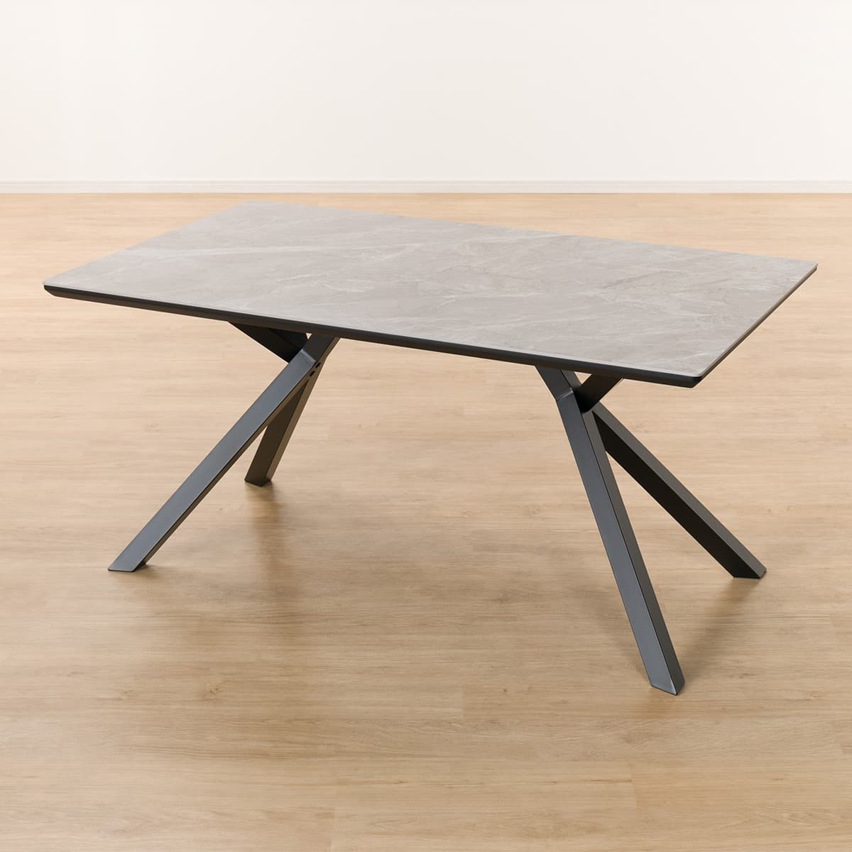 セラミックダイニングテーブル(セーラル150BE/BKスチール脚) | ニトリ