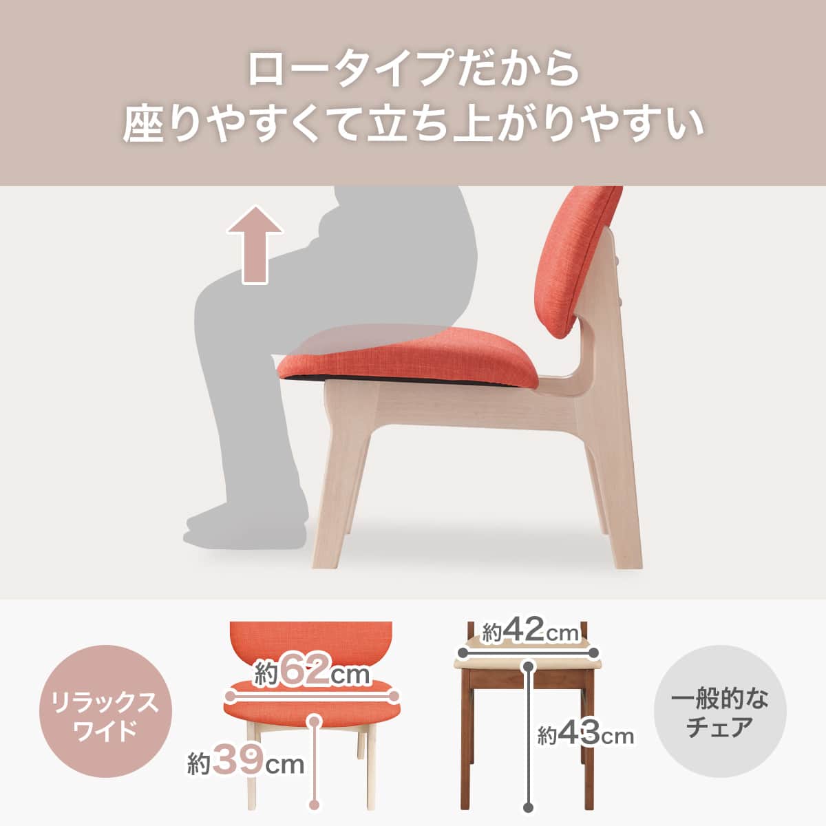 旧モデル】リビングダイニング1人用チェア (リラックスワイドMBR/DR