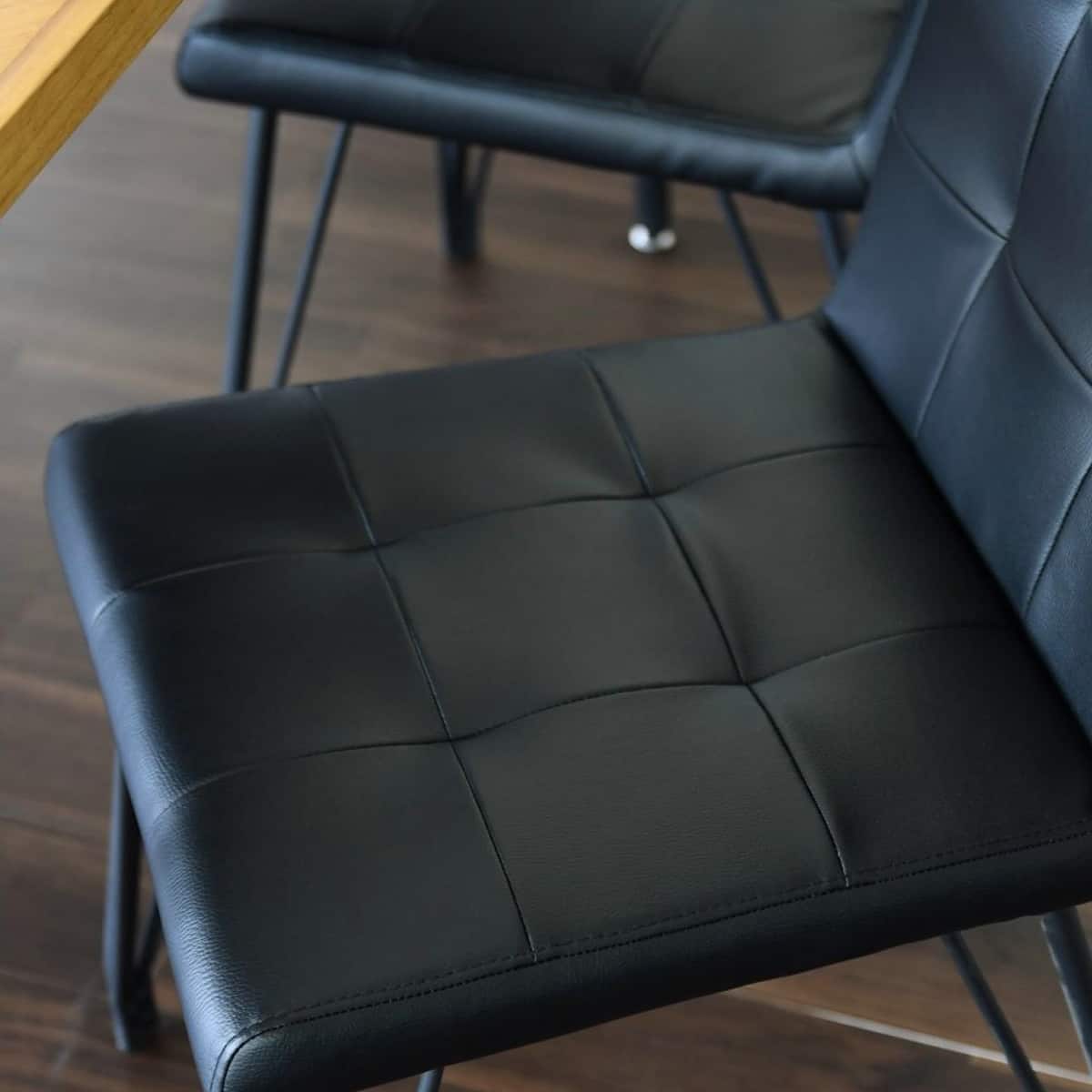 ヴィンテージ風ダイニングチェア 2脚セット (BK) | ニトリネット【公式