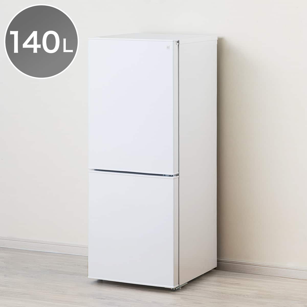 140L 霜取り不要 2ドア冷蔵庫 WH(NTR-140)(リサイクル回収なし