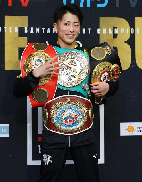 異例！井上尚弥に米老舗誌ザ・リング認定4団体統一ベルト贈呈へ