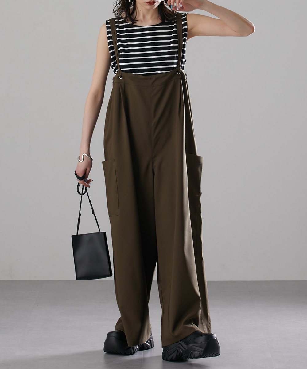 ビッグポケットサロペット ［Soiunique］ 通販【ニッセン】