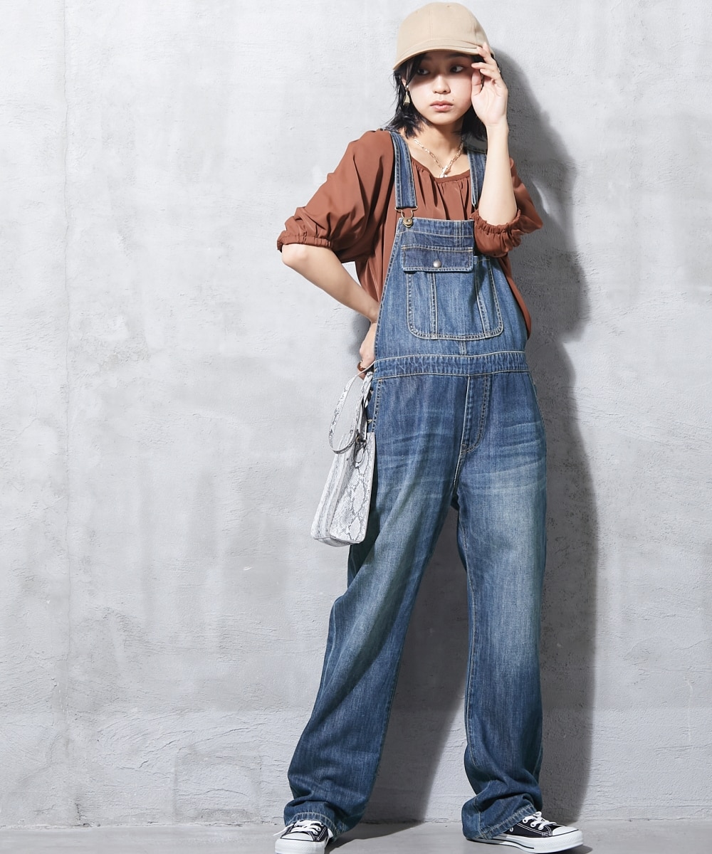 大きいサイズ＞ライトオンスデニムオーバーオール GEVS. 通販【ニッセン】