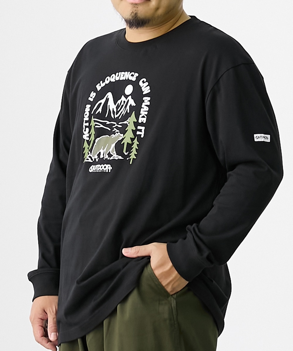 プリント長袖Tシャツ アウトドアプロダクツ 【大きいサイズ】 通販
