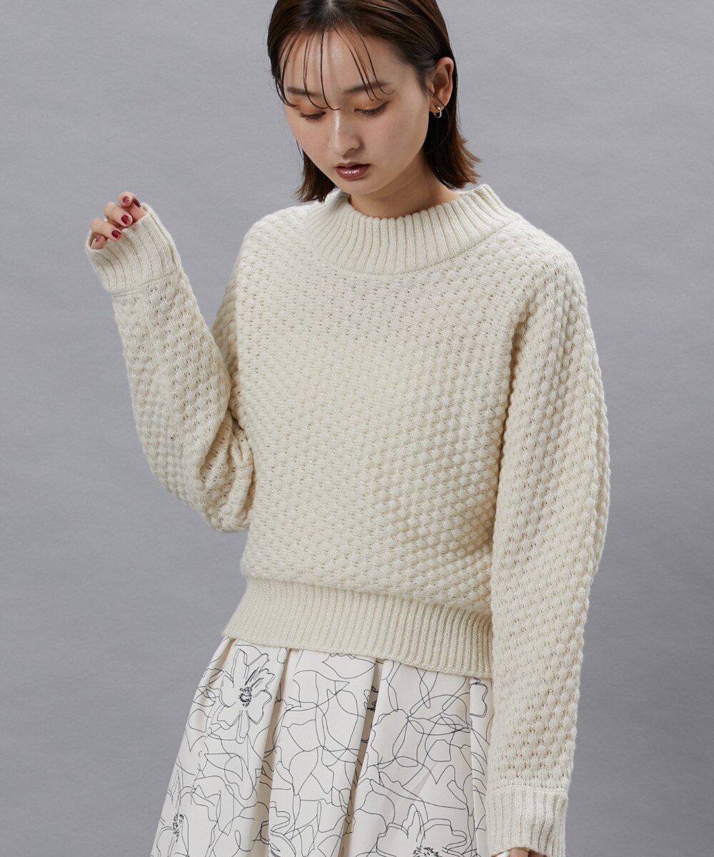 ラーベン柄編みラメドルマンニット 通販【ニッセン】