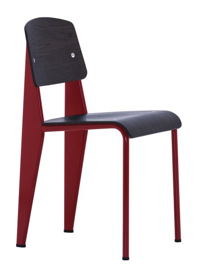 Standard Chair, Base Japanese red/Seat, back dark oak | Vitra | by