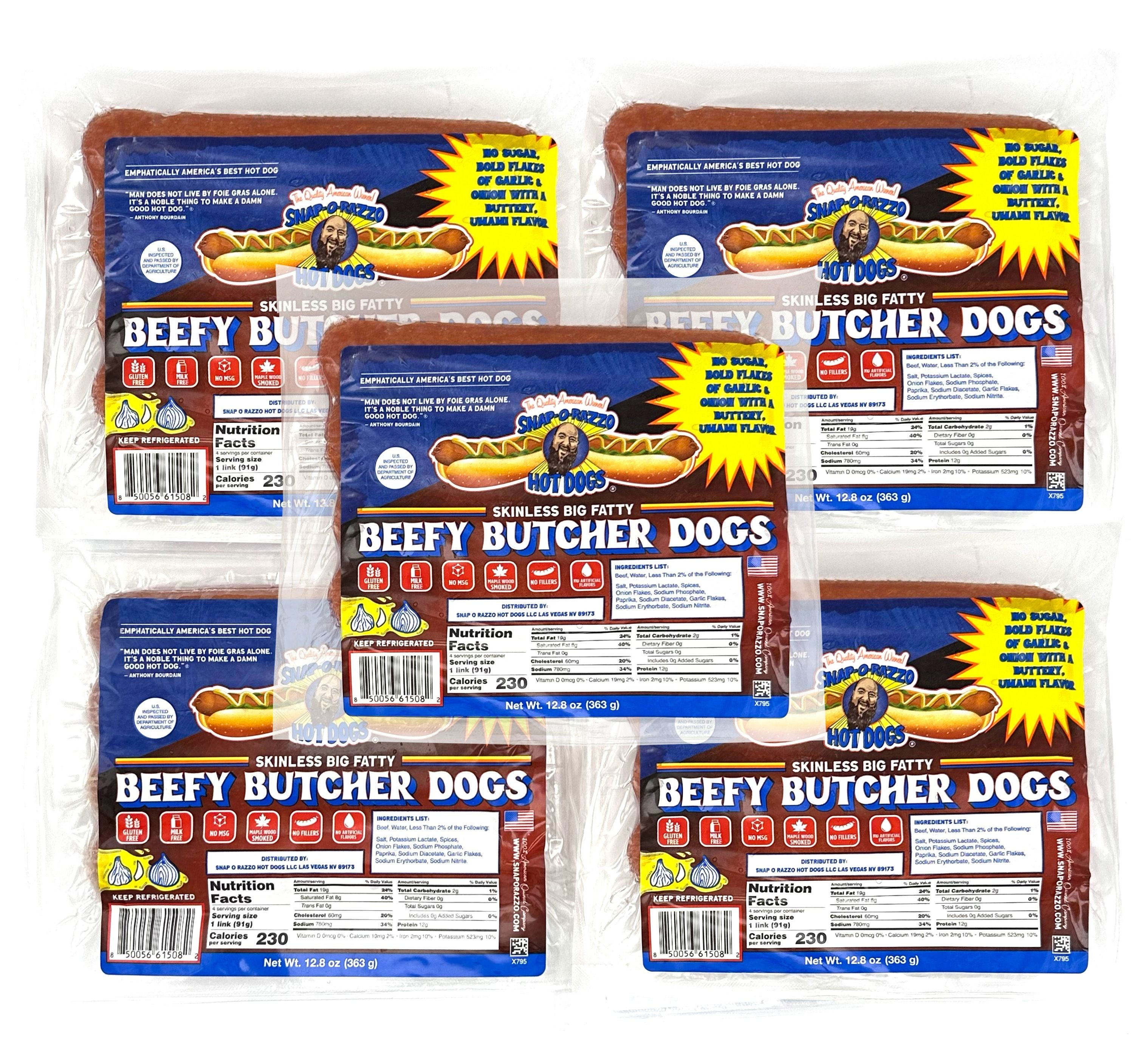 Skinless BIG FATTY Dogs (5 Packs) | Snap-O-Razzo – Snap-O-Razzo