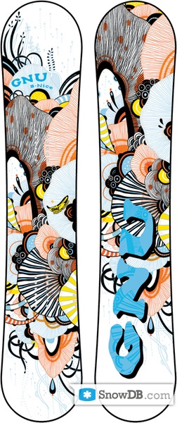 Snowboard GNU B Nice 2011/2012 :: Snowboard and ski catalog SnowDB.com