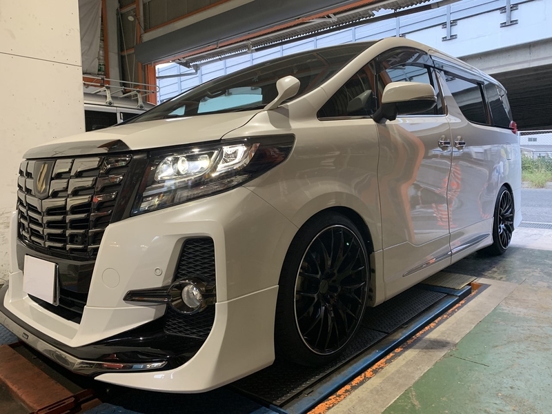 30アルファード 車高調取付 TEIN FLEX A & EDFC ACTIVE PRO 減衰力自動