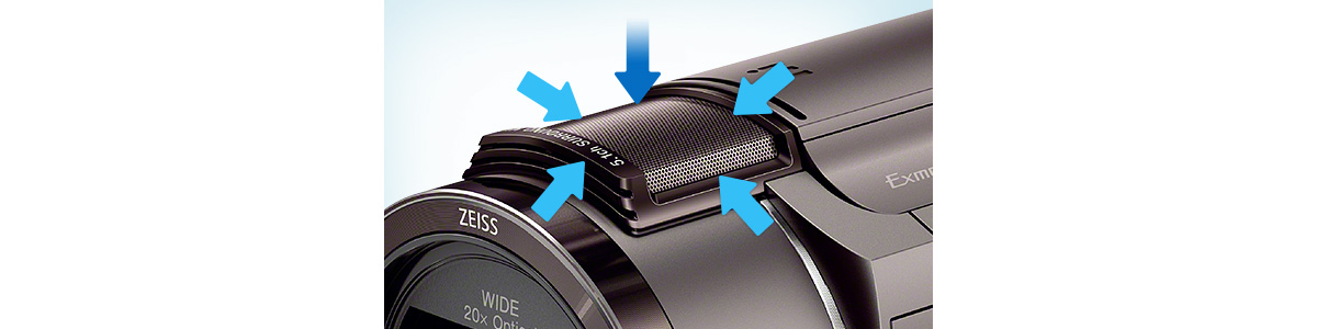 FDR-AX45A 特長 : 充実の基本性能 | デジタルビデオカメラ Handycam