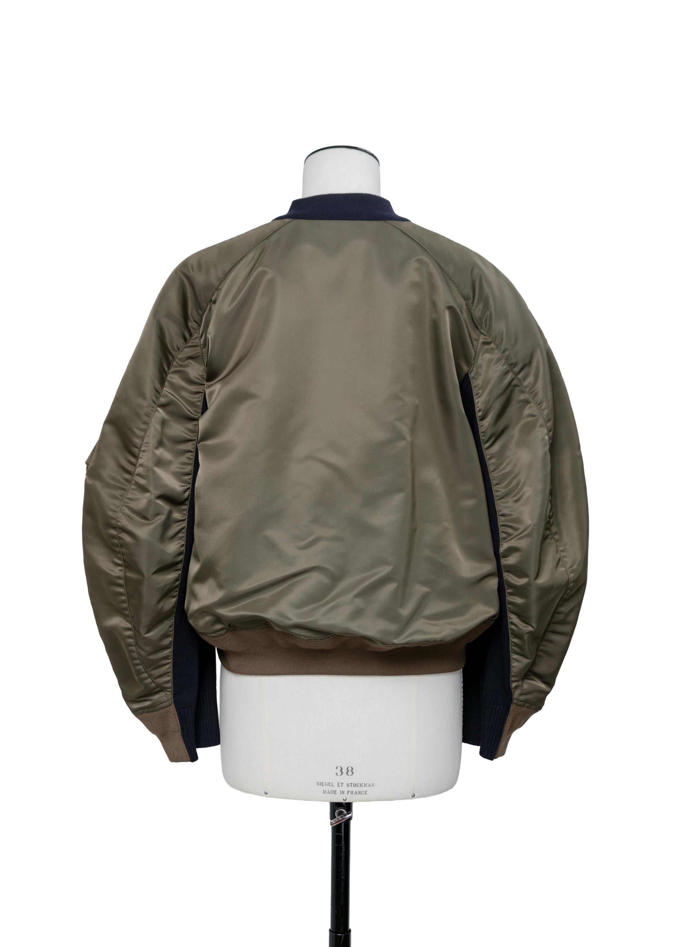 Nylon Twill x Knit Cardigan | sacai Official Store サカイ オフィシャル