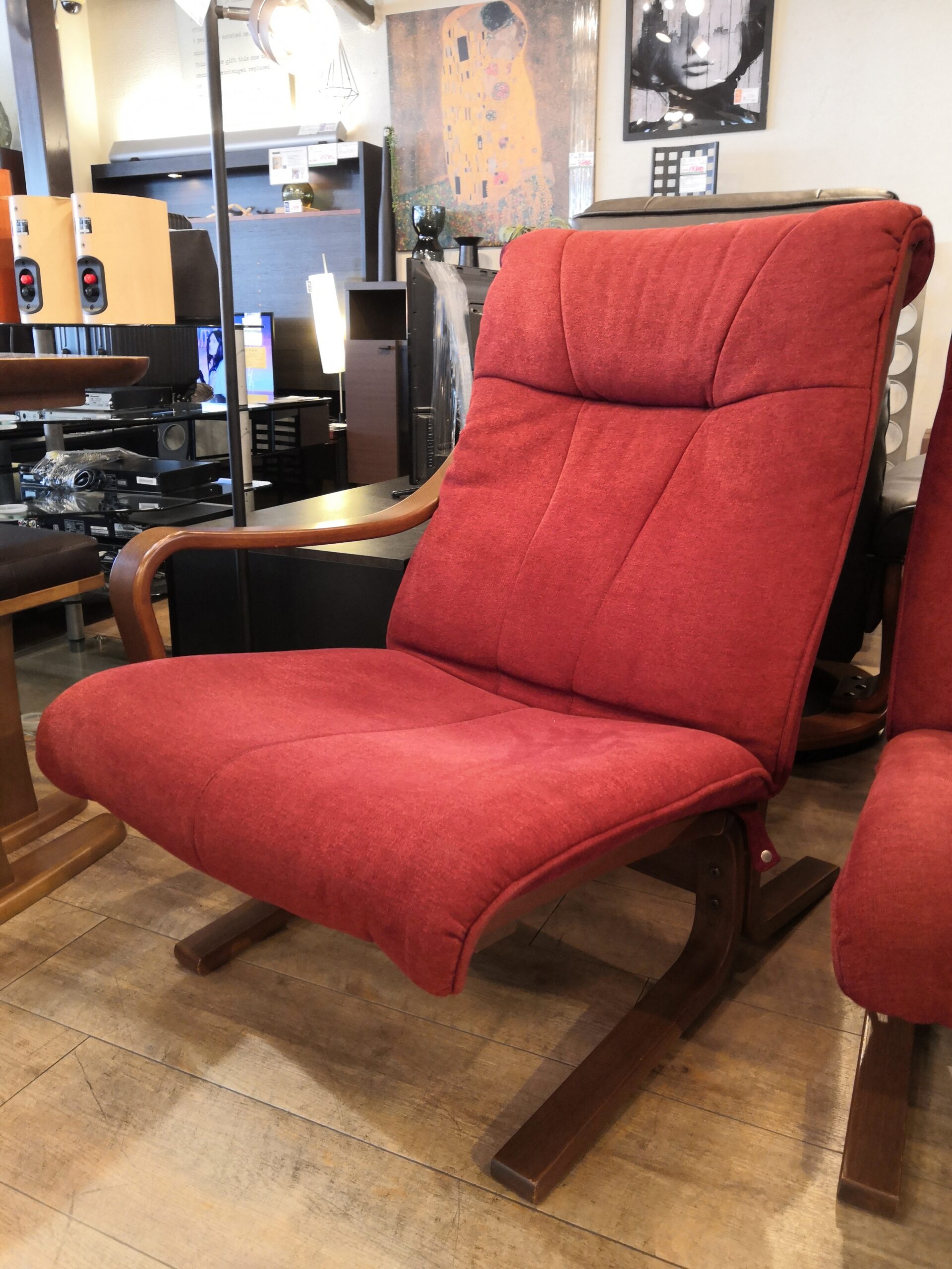中古】冨士ファニチア アージオ Agio 北欧モダン モダン 両ひじ 2