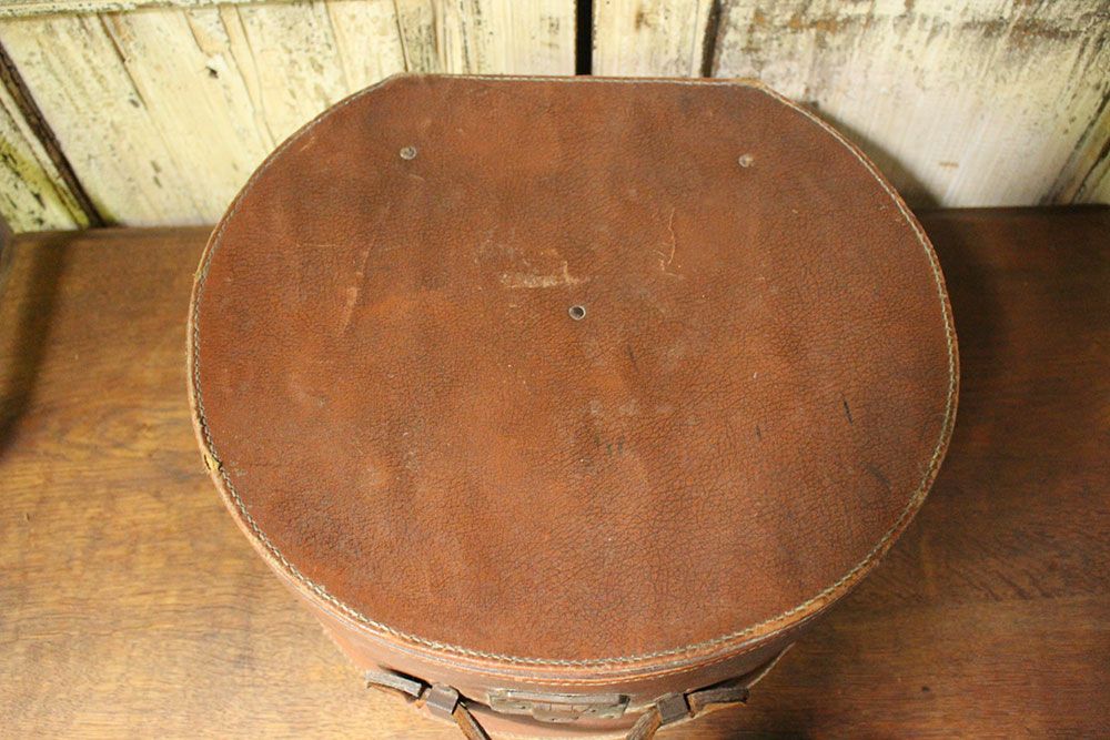 ヴィンテージ・レザーハットボックス | 雑貨とアンティークのお店MALTO