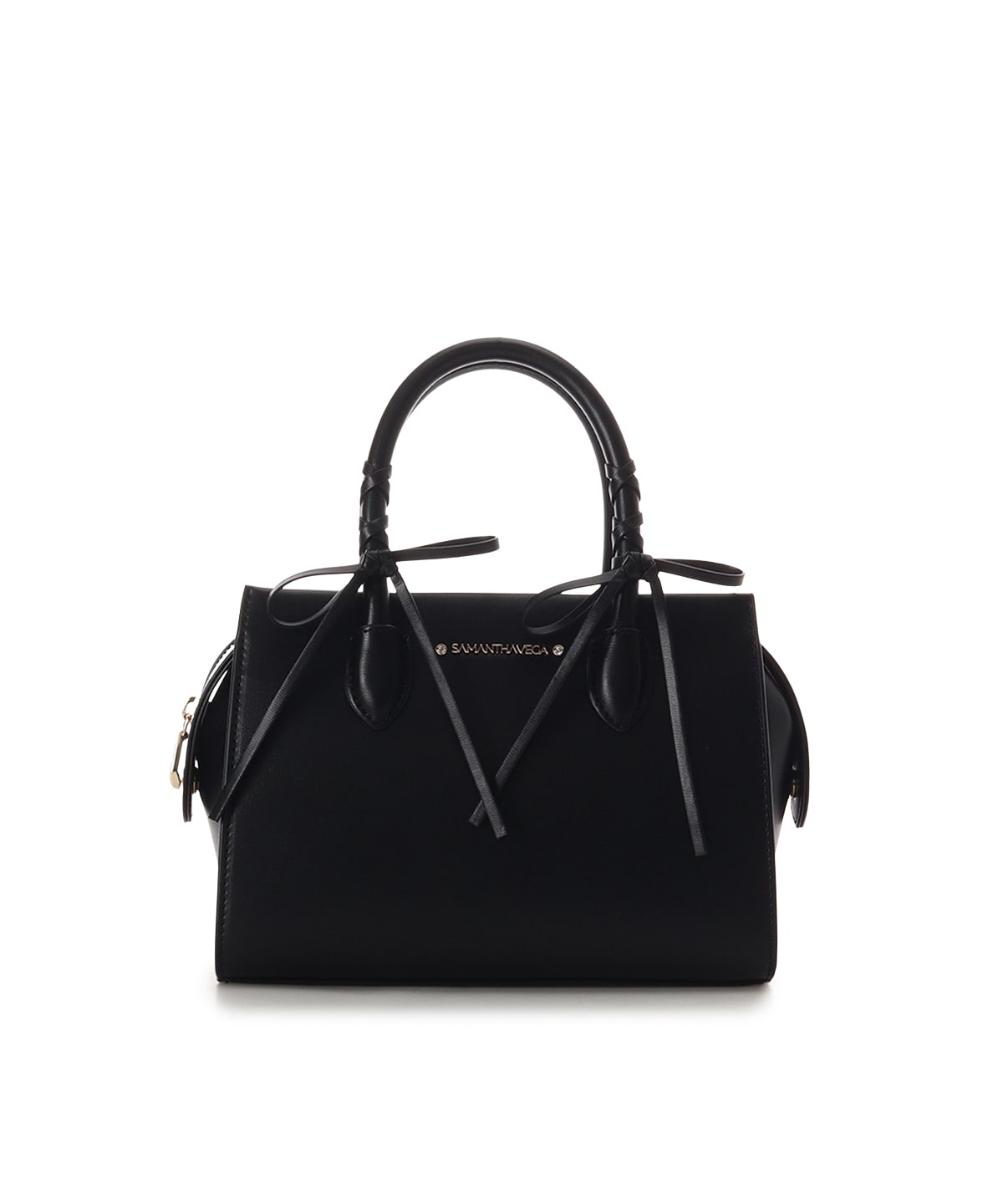 バレエコアレースアップハンドバッグ(FREE ブラック): SAMANTHAVEGA