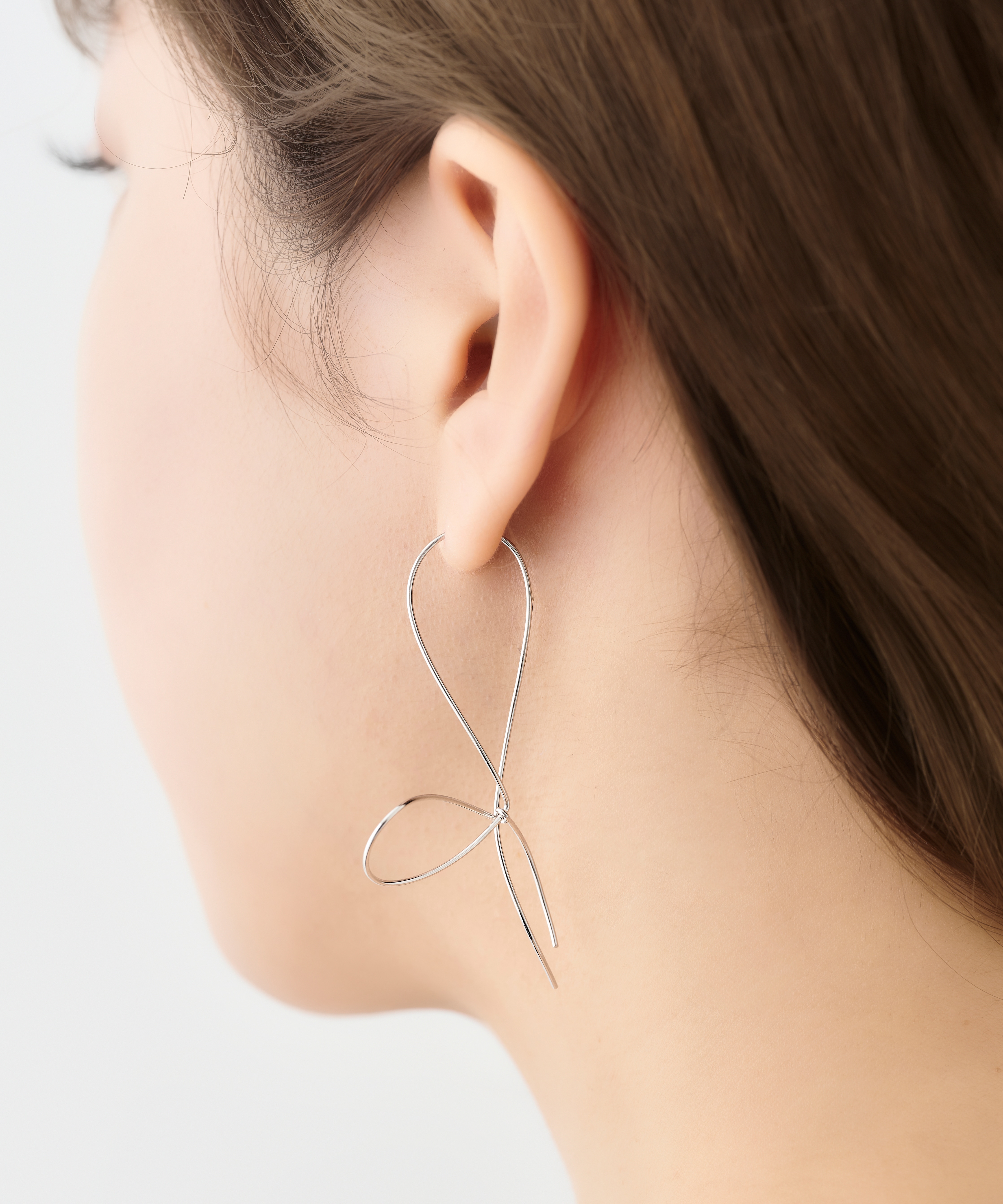 K14GF リボンピアス（片耳用）(FREE K14GF×メッキ): Samantha Tiara