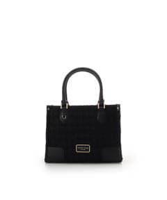 ファンシーツイード スクエアハンドバッグ(FREE ブラック): Samantha