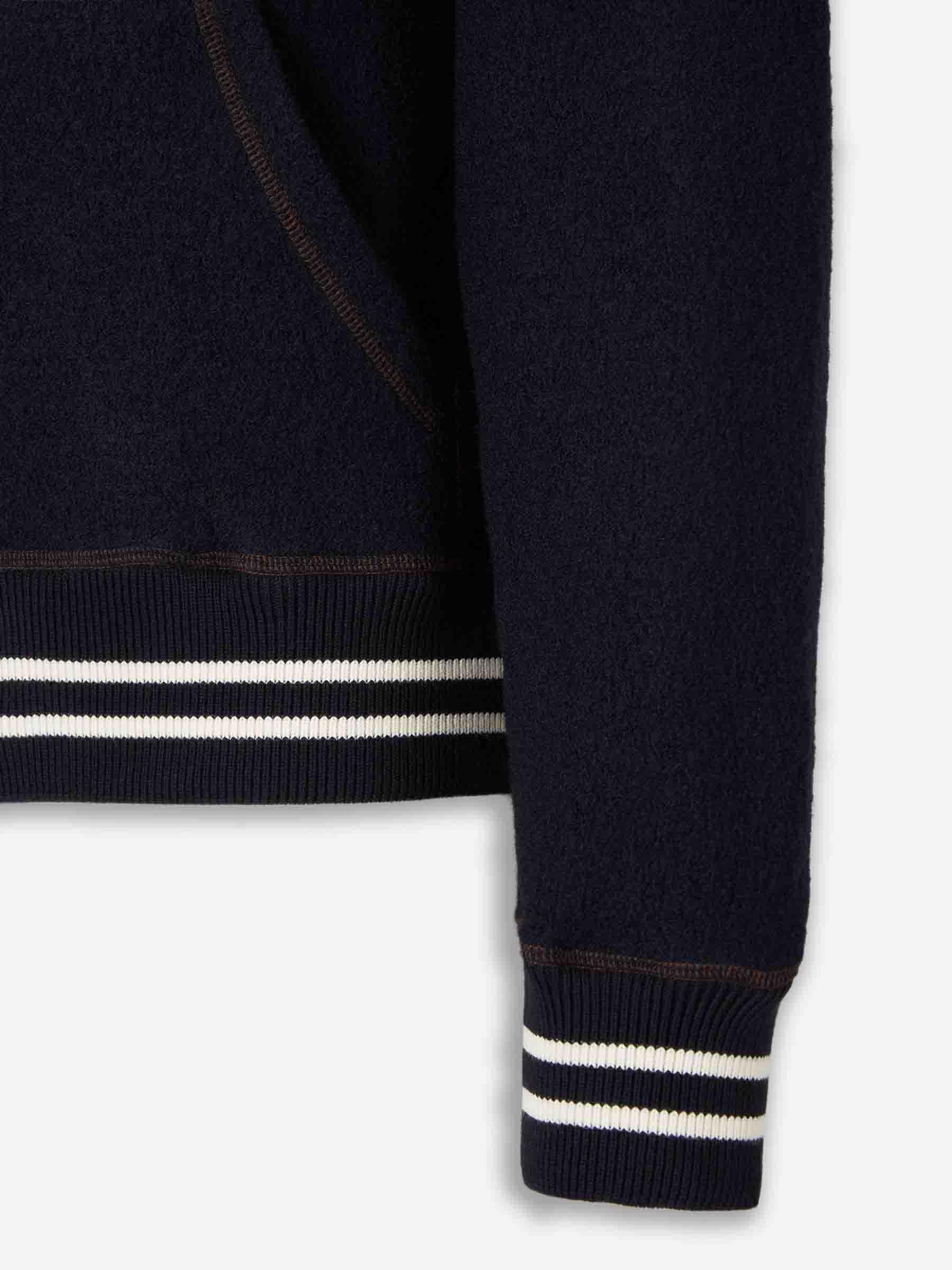 Wales Bonner – Wales Bonner October Zip Sweatshirt in Barcelona or