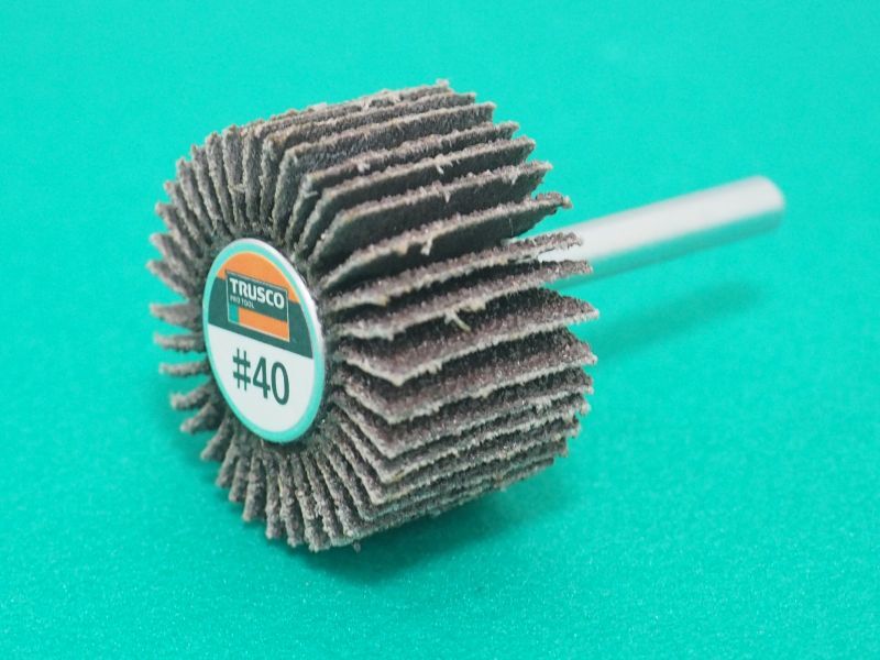 TRUSCO フラップホイール 外径40X幅15X軸径6 (5個入) #40 UF4015(40