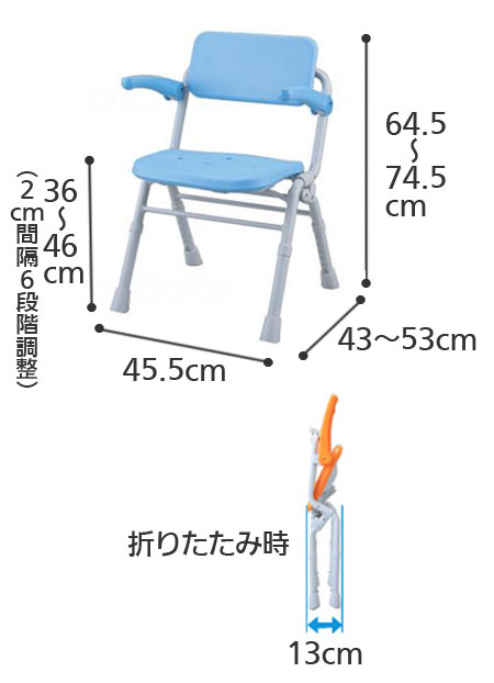 パナソニック ユクリアAir シャワーチェア ミドルSPワンタッチ