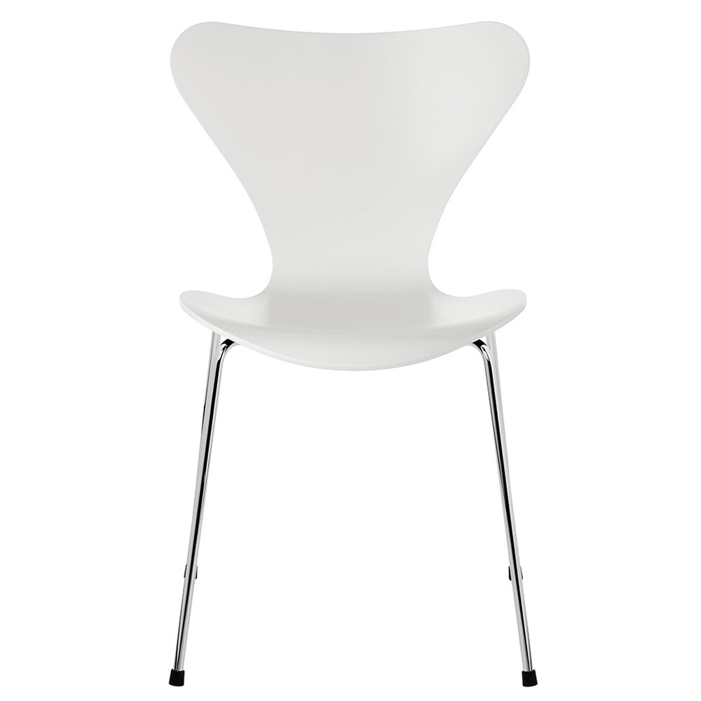セブンチェア 3107 / ラッカー ホワイト / クローム脚FRITZ HANSEN