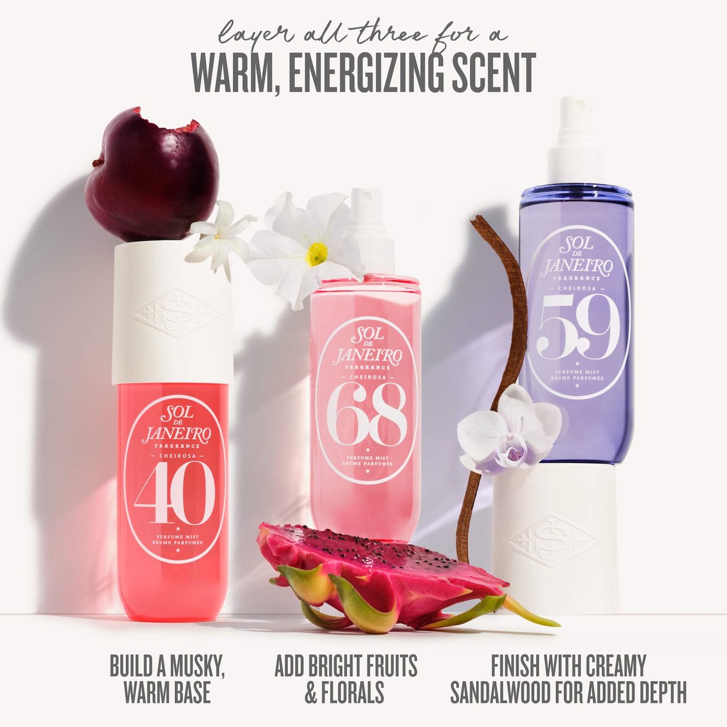 Brazilian Crush Cheirosa '40 Bom Dia Hair & Body Fragrance Mist