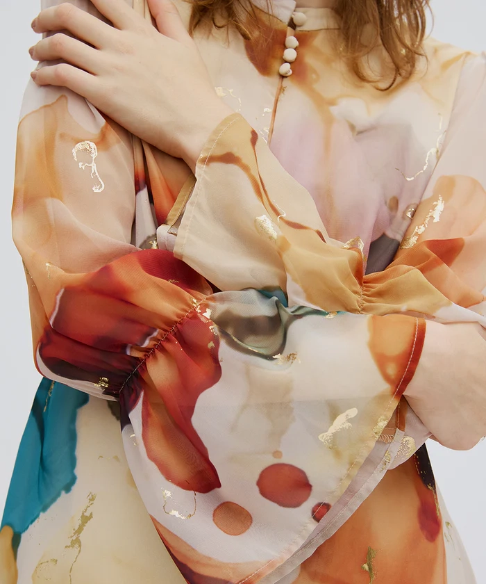 Mサイズ】UNDRESSED AMELIA INK ART DRESS Ameri VINTAGE（アメリ