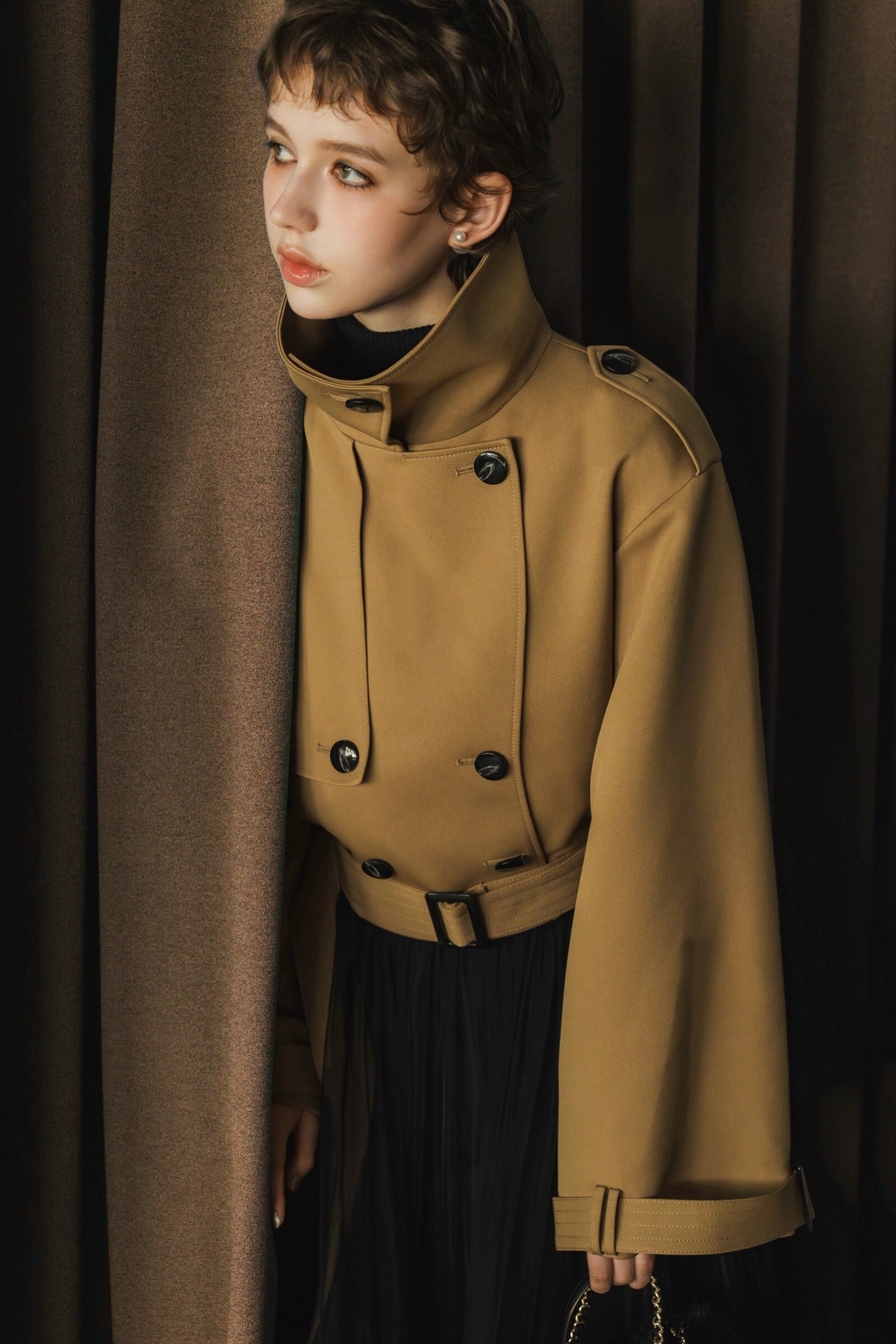 2way short trench coat – shéller / シェリエ