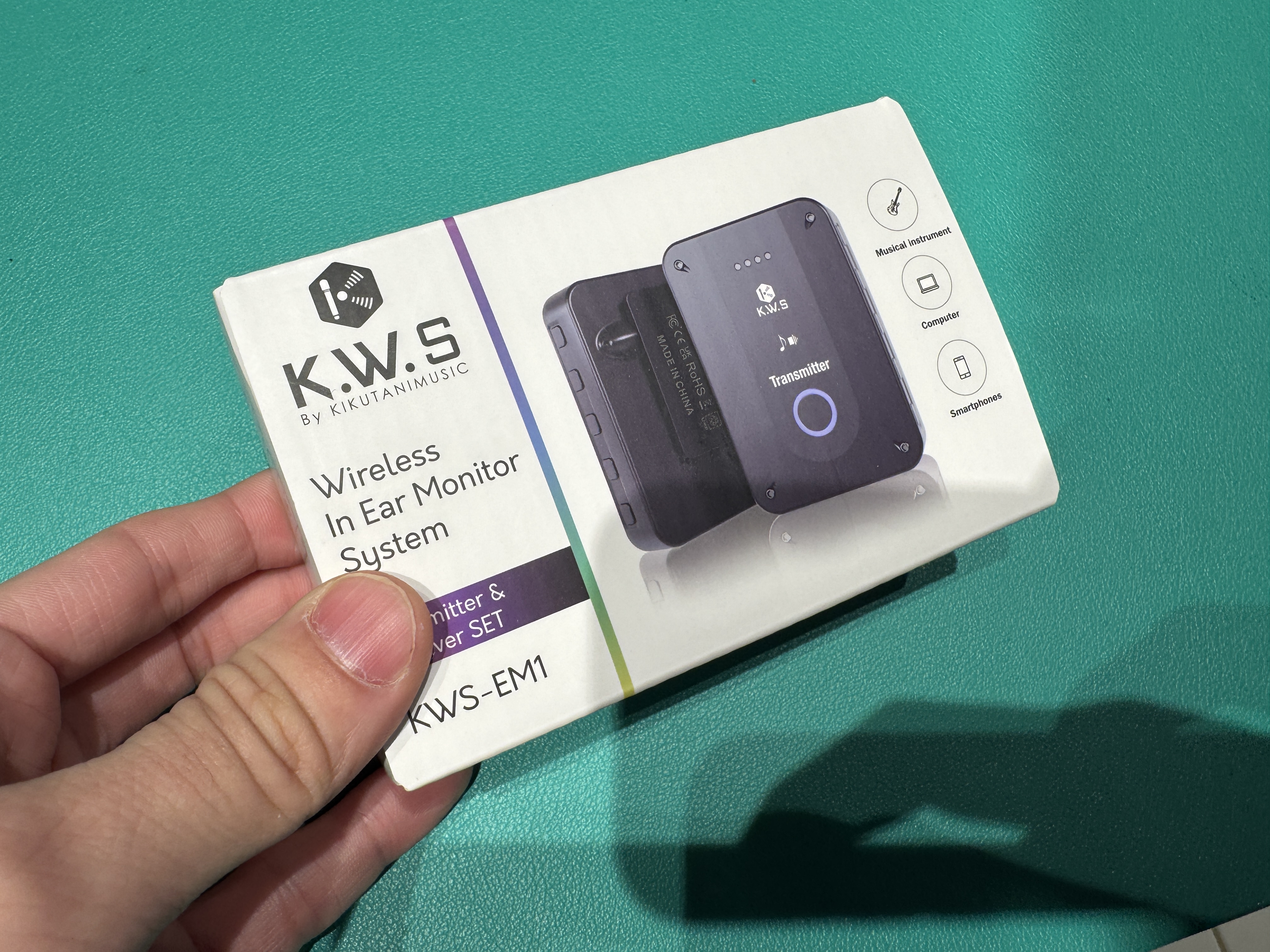 実機レビュー】K.W.Sより超低価格なワイヤレスイヤモニシステムKWS-EM1