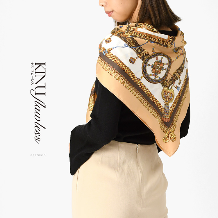 シルクスカーフ ブランド 日本製 横浜スカーフ 国産 レディース