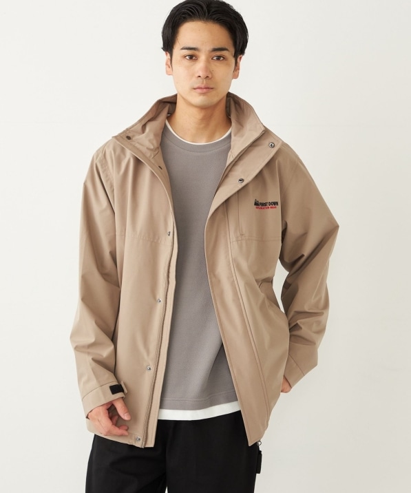 SHIPS Colors別注】FIRST DOWN: 〈洗濯機可能〉ジップ フード ブルゾン